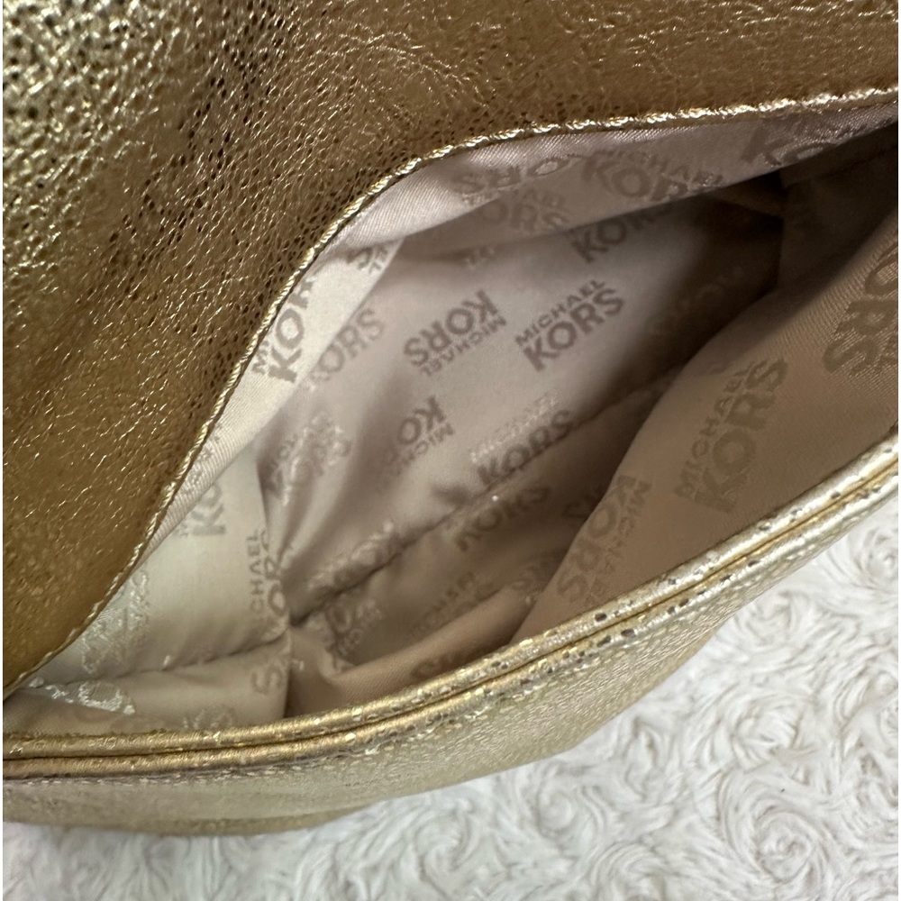 Michael Kors Gold Metallic Bag pristine condition - Picture 9 of 17